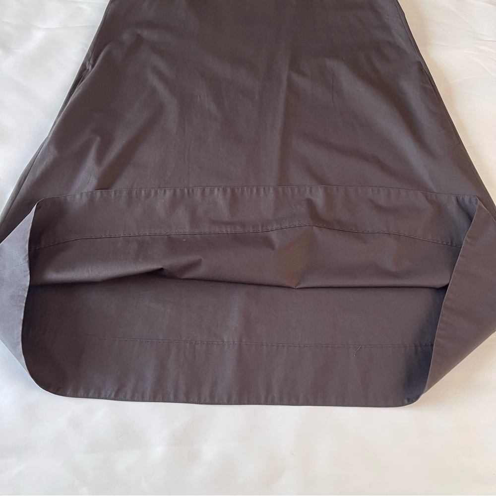 Les Copains Ruffle Brown A Line Dress Cotton 42 M - Picture 9 of 14